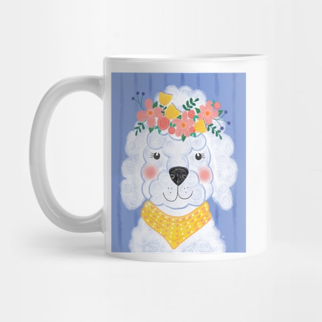 Spring Boho Poodle by RuthMCreative